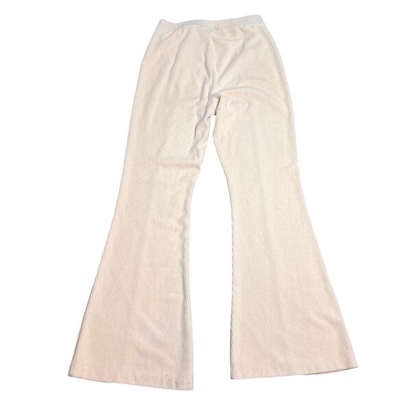 Aerie Beige Flare Ribbed Pants Size S Regular - Picture 3 of 8